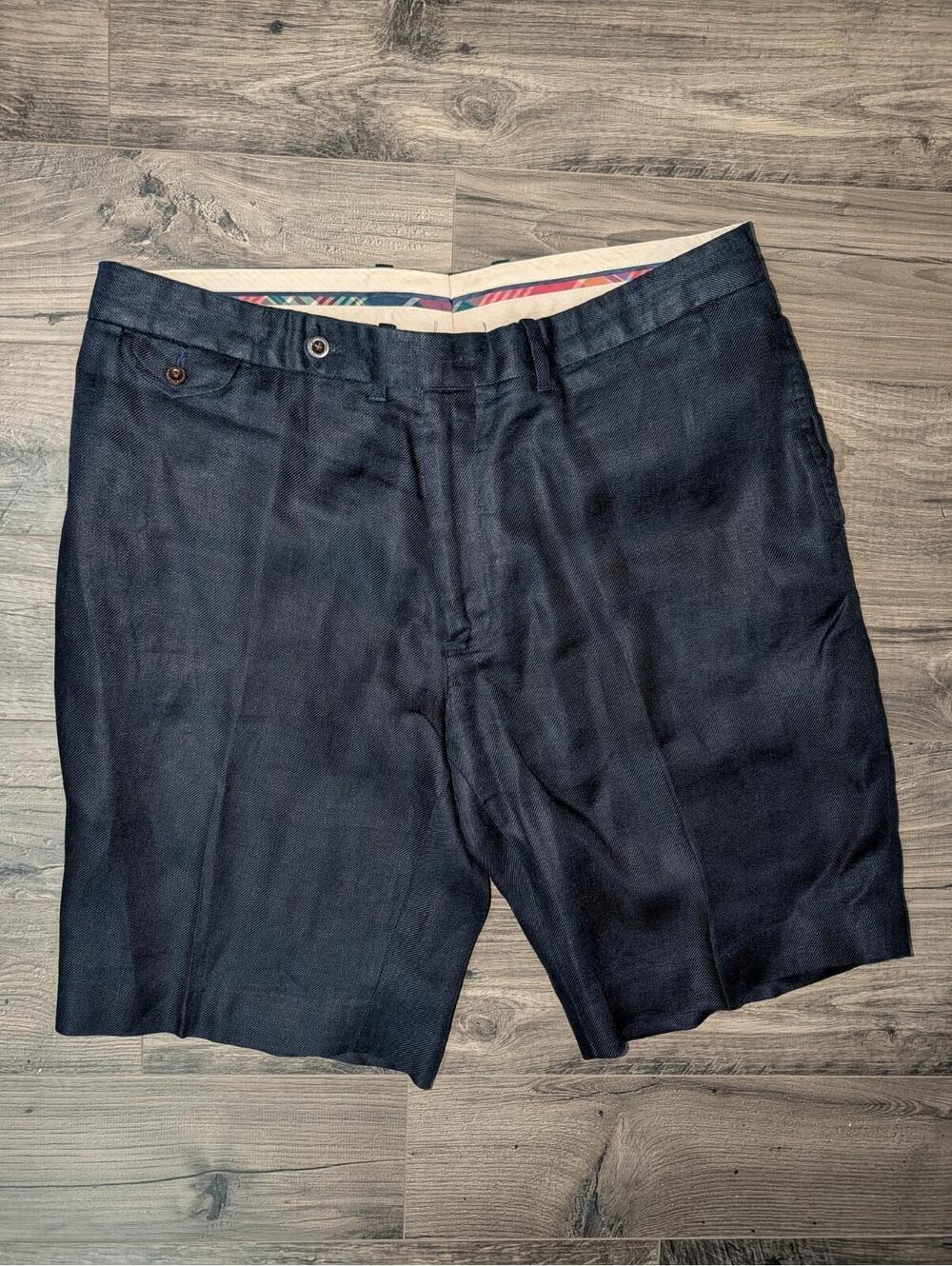 Polo Ralph Lauren Mens Shorts 40 Blue Vintage